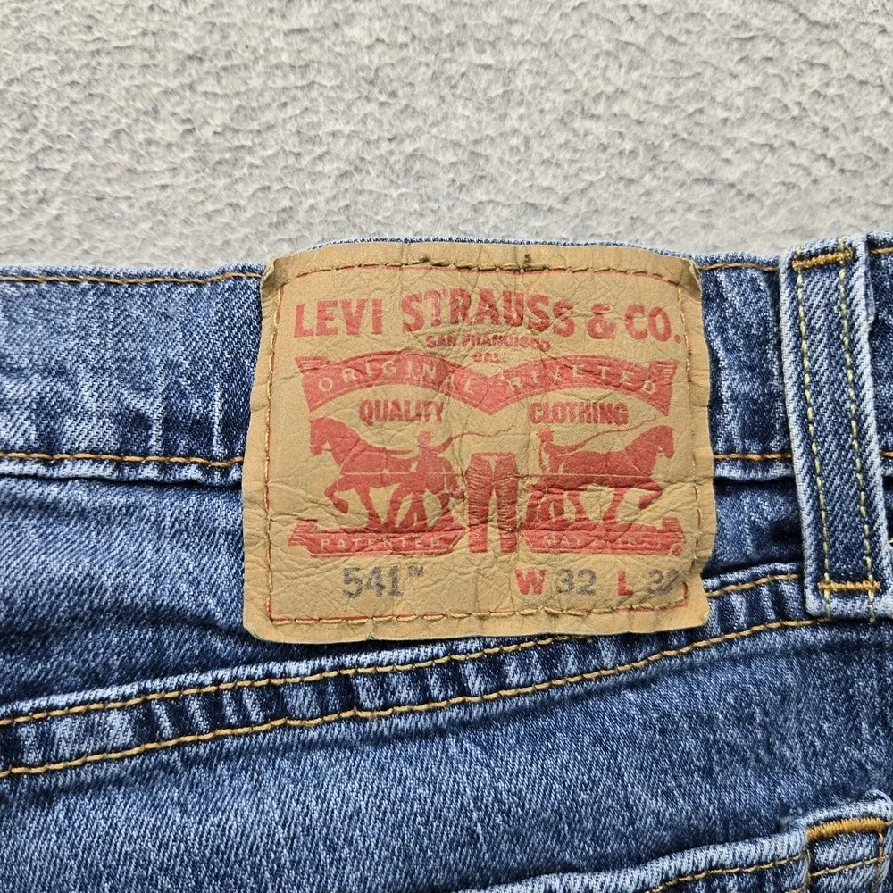 Levi's 541 Men Jeans 32X32 Blue Denim Athletic Fit 30